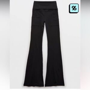 Aerie Black Flare Leggings